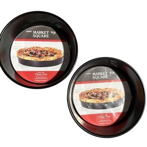 Market Square Set of 2 Deep Dish Pizza Pan 6.5 Inch Black Hobby Lobby 2375673